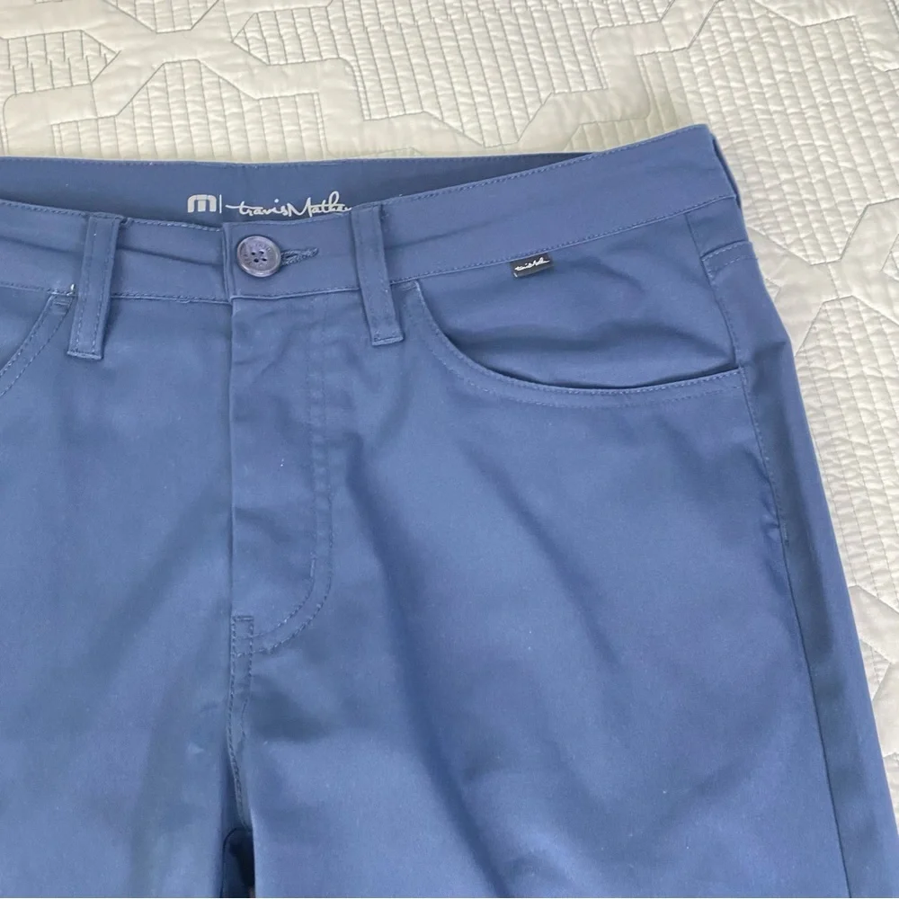 Travis Mathew Men's Navy Blue Chinos